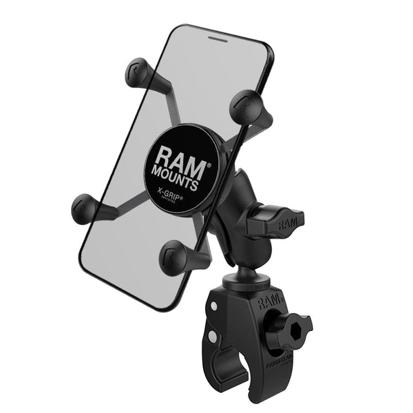 RAM Mounts RAM X-GRIP PHONE MOUNT WITH RAM TOUGH-CLAW SMALL CLAMP BASE RAM-B-400-A-HOL-UN7BU RAM X-GRIP PHONE MOUNT WITH RAM TOUGH-CLAW SMALL CLAMP BASE