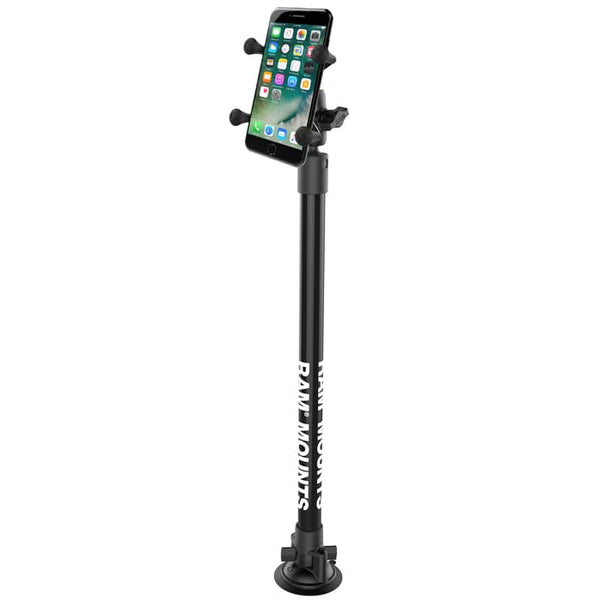 RAM Mounts RAM X-GRIP PHONE MOUNT WITH RAM TWIST-LOCK SUCTION BASE & 18" POLE RAP-224-18-A-UN7 RAM X-GRIP PHONE MOUNT WITH RAM TWIST-LOCK SUCTION BASE & 18" POLE