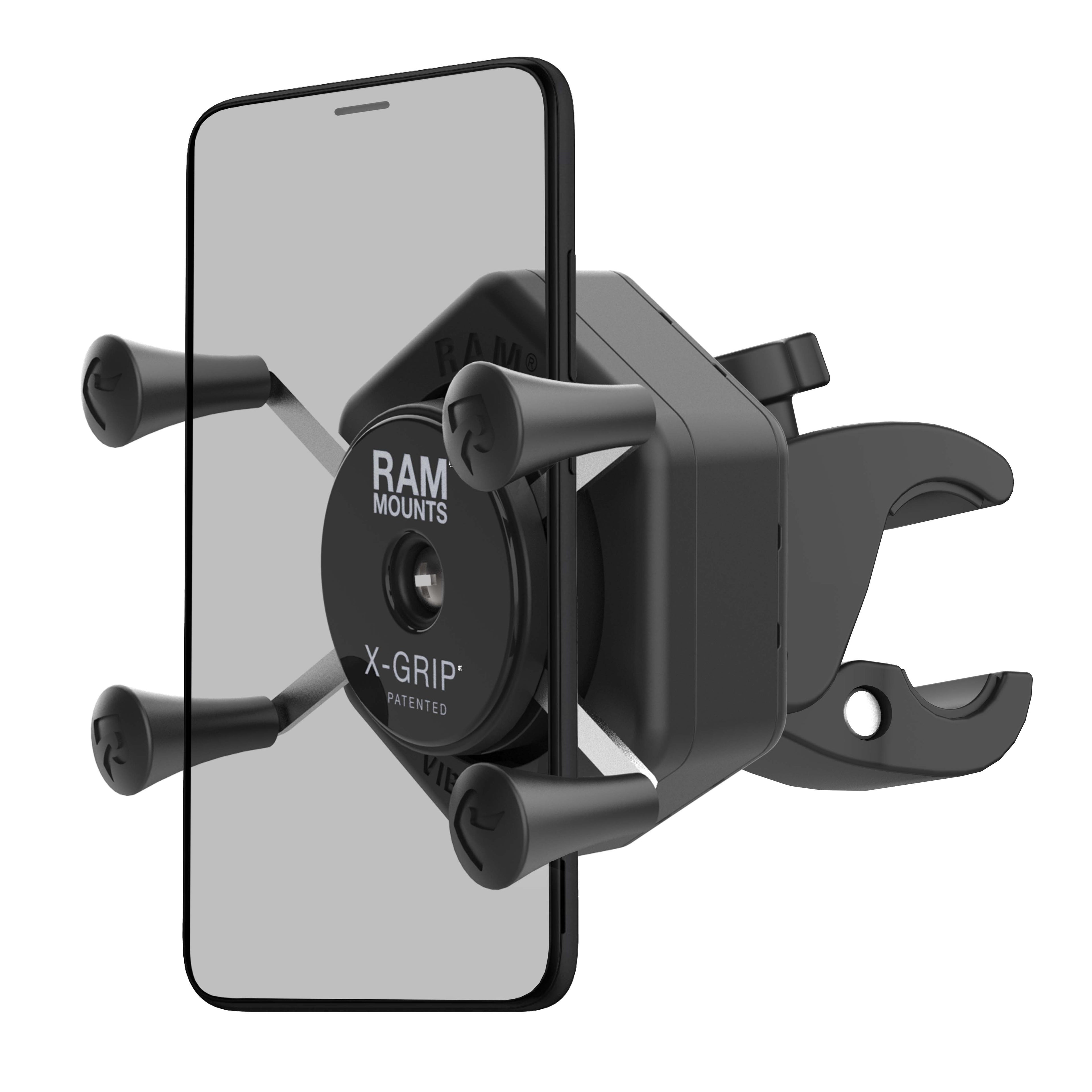 RAM Mounts RAM X-GRIP PHONE MOUNT WITH VIBE-SAFE AND SMALL TOUGH-CLAW RAM-HOL-UN7-462-400 RAM X-GRIP PHONE MOUNT WITH VIBE-SAFE AND SMALL TOUGH-CLAW