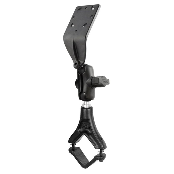 RAM Mounts RAM YOKE CLAMP MOUNT WITH CURVED PLATE FOR PILATUS PC-12NG RAM-B-380-A-125BU RAM YOKE CLAMP MOUNT WITH CURVED PLATE FOR PILATUS PC-12NG
