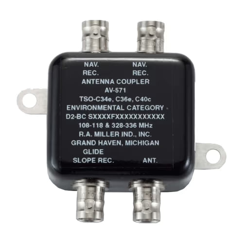 RAMI Antennas AV-571 VOR/LOC/GS Diplexer/Splitter AV-571 AV-571 VOR/LOC/GS Diplexer/Splitter