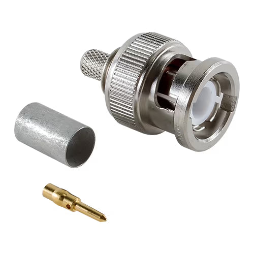 TE Connectivity Aviation Connectors BNC Dual Crimp Plug Connector 5225395-6 BNC Dual Crimp Plug Connector