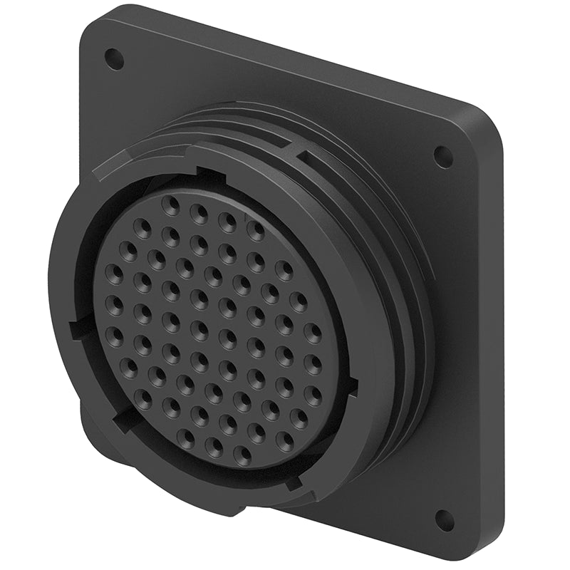 TE Connectivity Aviation Connectors CIRCULAR CONNECTOR/57 position, female, shell size 23, panel mount, UL 94 V-0 flammability rating, thermoplastic materia 206438-1 CIRCULAR CONNECTOR/57 position, female, shell size 23, panel mount, UL 94 V-0 flammability rating, thermoplastic materia