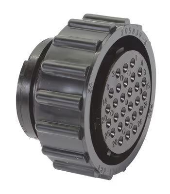TE Connectivity Aviation Connectors CIRCULAR CONNECTOR/Standard, female, 28 position, free hanging mount, threaded, straight angle 205839-3 CIRCULAR CONNECTOR/Standard, female, 28 position, free hanging mount, threaded, straight angle