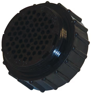 TE Connectivity Aviation Connectors CIRCULAR CONNECTOR/Standard, female, 63 position, free hanging mount, straight angle, threaded. 205842-1 CIRCULAR CONNECTOR/Standard, female, 63 position, free hanging mount, straight angle, threaded.