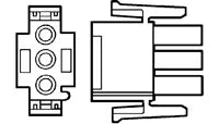 TE Connectivity Aviation Connectors CONNECTOR/2 position, male, crimp, 600 V, 19 A. Mate-N-Lok series. 350777-1 CONNECTOR/2 position, male, crimp, 600 V, 19 A. Mate-N-Lok series.