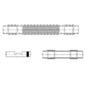 TE Connectivity Aviation Connectors D-150 Shielded Wire Splice D-150-0169 D-150 Shielded Wire Splice