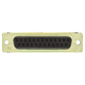 TE Connectivity Aviation Connectors D CONNECTOR/25 position, female, crimp termination, 2 rows, 3 (B) shell size, gold plating, wire mount. ROHS compliant. 5205207-1 D CONNECTOR/25 position, female, crimp termination, 2 rows, 3 (B) shell size, gold plating, wire mount. ROHS compliant.