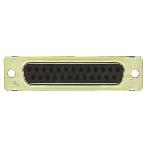 TE Connectivity Aviation Connectors D CONNECTOR/25 position, female, crimp termination, 2 rows, 3 (B) shell size, gold plating, wire mount. ROHS compliant. 5205207-1 D CONNECTOR/25 position, female, crimp termination, 2 rows, 3 (B) shell size, gold plating, wire mount. ROHS compliant.