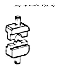 TE Connectivity Aviation Connectors DIE TERMINAL 69501 #8 47820 DIE TERMINAL 69501 #8