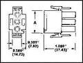 TE Connectivity Aviation Connectors PIN/Male, 2 position, MATE-N-LOK series. 1-480698-0 PIN/Male, 2 position, MATE-N-LOK series.