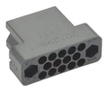TE Connectivity Aviation Connectors RACK and PANEL CONNECTOR/Female block, 14 position, panel mount 2012981 RACK and PANEL CONNECTOR/Female block, 14 position, panel mount