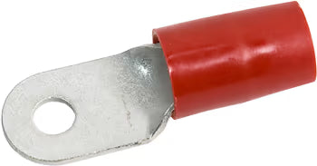TE Connectivity Aviation Connectors RING TERMINAL/6.35 mm stud/tab size, female, insulated, red, tin plating, copper material, nylon insulation. 324 series. 324053 RING TERMINAL/6.35 mm stud/tab size, female, insulated, red, tin plating, copper material, nylon insulation. 324 series.