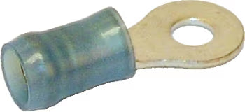 TE Connectivity Aviation Connectors RING TERMINAL/#6 stud/tab size, female, insulated, blue, tin plating, copper material, nylon insulation, 21.82 mm in len 36158 RING TERMINAL/#6 stud/tab size, female, insulated, blue, tin plating, copper material, nylon insulation, 21.82 mm in len