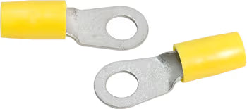 TE Connectivity Aviation Connectors RING TERMINAL/9.53 stud/tab size, female, insulated, yellow, tin plating, copper material, nylon insulation. 324 series. 324052 RING TERMINAL/9.53 stud/tab size, female, insulated, yellow, tin plating, copper material, nylon insulation. 324 series.