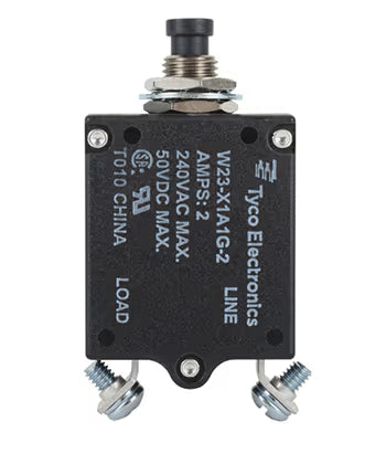 TE Connectivity Aviation Connectors W23 Series Thermal Circuit Breaker 6-1393246-7 W23 Series Thermal Circuit Breaker