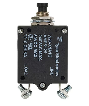 TE Connectivity Aviation Connectors W23 Series Thermal Circuit Breaker 6-1393246-9 W23 Series Thermal Circuit Breaker
