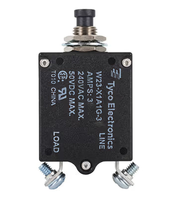 TE Connectivity Aviation Connectors W23 Series Thermal Circuit Breaker 7-1393246-0 W23 Series Thermal Circuit Breaker