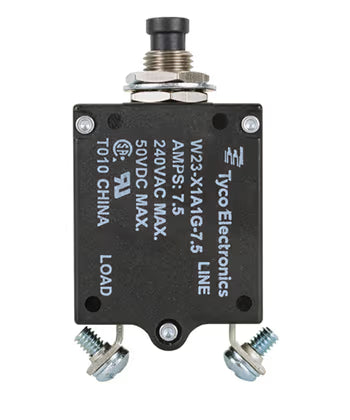 TE Connectivity Aviation Connectors W23 Series Thermal Circuit Breaker 7-1393246-7 W23 Series Thermal Circuit Breaker