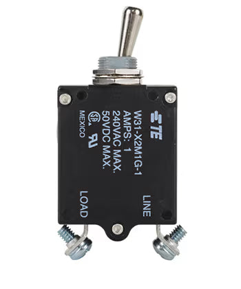 TE Connectivity Aviation Connectors W31 Series Circuit Breaker 3-1393247-1 W31 Series Circuit Breaker
