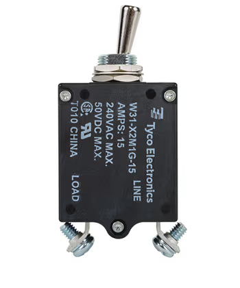 TE Connectivity Aviation Connectors W31 Series Circuit Breaker 3-1393247-3 W31 Series Circuit Breaker