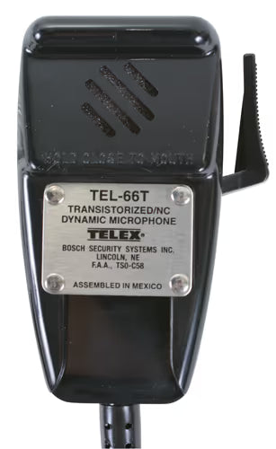 Telex Communications Aviation Audio TEL-66TRA Dynamic Hand Microphone 60837-008 TEL-66TRA Dynamic Hand Microphone