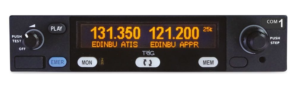 Trig Avionics Aircraft Parts & Accessories Stack Radios: TY96A VHF Radio, 25 kHz 10 watt (complete system) 01788-00-01 Stack Radios: TY96A VHF Radio, 25 kHz 10 watt (complete system)