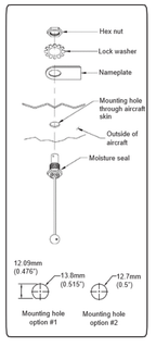 Trig Avionics Aircraft Parts & Accessories TA12 Transponder Antenna: TA12 - Transponder antenna - 'rod and ball' 02450-00 TA12 Transponder Antenna: TA12 - Transponder antenna - 'rod and ball'