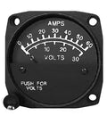 UMA Instruments Flight Instruments Dual Ammeter-Voltmeter 15-200-030 Dual Ammeter-Voltmeter