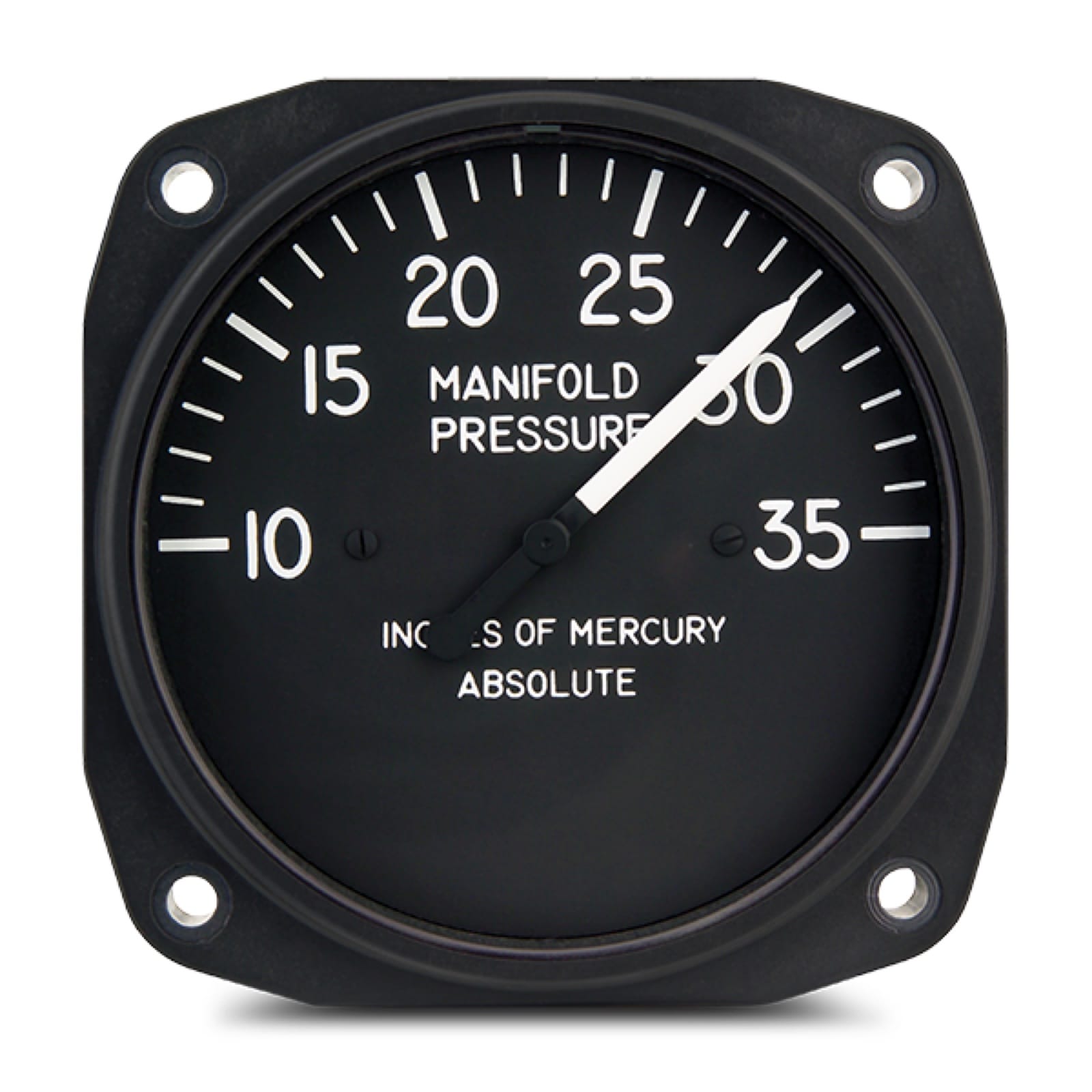 United Instruments Flight Instruments United Instruments Manifold Pressure Gauge 10–35 in Hg 6111-D.17 United Instruments Manifold Pressure Gauge 10–35 in Hg