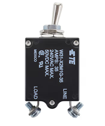 TE Connectivity Aviation Connectors W31 Series Circuit Breaker 3-1393247-9 W31 Series Circuit Breaker