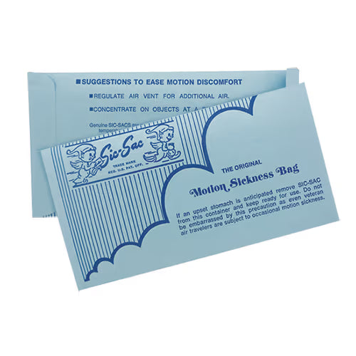 The Original Sic-Sac Motion Sickness Bag