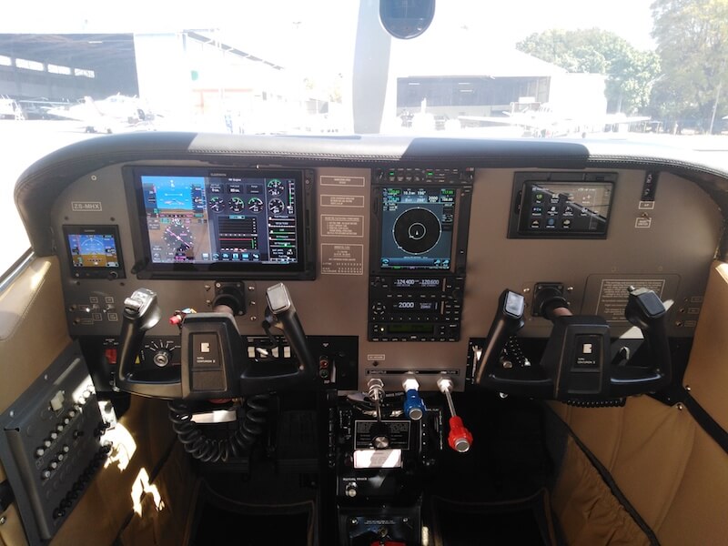 Install Garmin G500TXi with Engine Monitoring, G5 A/H, GMA342 Audio Panel, GTN750 Nav/Comm/GPS, GTR225 Comm Radio, GTX345 Diversity ADS-B in/out Transponder and Genesys Aerosystems 3100 Autopilot System in a Cessna 210..